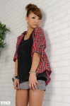 flannel_shirt hairbun miniskirt rq-star_396 sato_hina skirt tank_top rating:Safe score:0 user:nil!