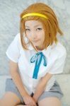 blouse cosplay gingamu hairband k-on! orange_hair pleated_skirt school_uniform skirt socks tainaka_ritsu rating:Safe score:0 user:nil!