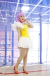 choker cosplay creamy_mami dress mahou_no_tenshi_creamy_mami miniskirt morisawa_yu pantyhose purple_hair skirt uru_rin rating:Safe score:0 user:pixymisa