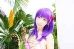 bikini_top cosplay fate/series fate/stay_night hair_ribbons matou_sakura purple_hair sachi_budou swimsuit rating:Safe score:0 user:nil!
