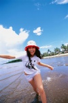 beach do_yu_love_me hat ocean shorts takahashi_yu tshirt wet rating:Safe score:1 user:nil!