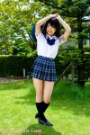 blouse bookbag kneesocks pleated_skirt sato_sakura school_uniform skirt rating:Safe score:0 user:nil!