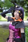capelet cosplay dress elbow_gloves gloves love_live!_school_idol_project purple_hair shaa toujou_nozomi witch_hat rating:Safe score:0 user:nil!