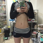 cleavage iiniku_ushijima iphone self-shot shirt_lift shorts tshirt underboob rating:Questionable score:6 user:nil!