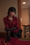 ada_wong blouse cosplay elbow_gloves gloves gun necklace resident_evil_6 tachibana_ren trousers rating:Safe score:0 user:pixymisa