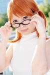 blouse cosplay final_fantasy final_fantasy_iii glasses looking_over_glasses miho orange_hair refia rating:Safe score:0 user:pixymisa