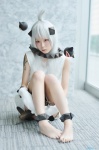 cosplay dress gaosama kantai_collection mittens northern_ocean_hime white_hair rating:Safe score:2 user:nil!
