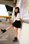 blouse boots miku_(iv) pleated_skirt skirt rating:Safe score:1 user:nil!