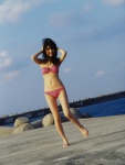 bikini cleavage hello_project_digital_books_52 michishige_sayumi ocean swimsuit rating:Safe score:2 user:nil!