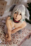 bed cleavage collar cosplay izayoi_sakuya lenfried nude revival_touhou_koi_hachisuroku_ii silver_hair tail tail_plug thighhighs touhou twin_braids rating:Questionable score:6 user:nil!