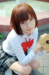 aku_no_hana blouse cosplay glasses kneesocks nakamura_sawa namada pleated_skirt school_uniform skirt rating:Safe score:3 user:nil!
