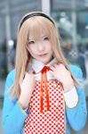 aki_(iv) blazer blonde_hair blouse cosplay fukyuki_eve hairband school_uniform tenkaka_ki_sei rating:Safe score:0 user:nil!