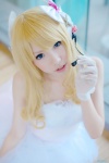 blonde_hair cosplay dress gloves headset kagamine_rin magnet_(vocaloid) mizusa vocaloid rating:Safe score:2 user:nil!