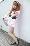 apron asahina_mikuru corset cosplay dress hairband orange_hair pantyhose suzumiya_haruhi_no_yuuutsu tsukikage_yayoi waitress waitress_uniform rating:Safe score:0 user:pixymisa