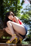 camisole croptop denim nishino_koharu shorts rating:Safe score:2 user:nil!
