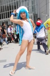 blue_hair bracelets cosplay hat ikamusume mami_(ii) shinryaku!_ikamusume swimsuit rating:Safe score:0 user:pixymisa