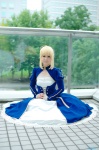 ahoge blonde_hair corset cosplay dress fate/series fate/zero saber tomiya rating:Safe score:0 user:nil!