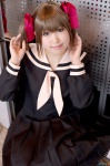 cosplay fukuzawa_yumi hair_ribbons maria-sama_ga_miteru miniskirt moeka pleated_skirt school_uniform skirt twintails rating:Safe score:0 user:nil!