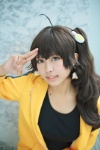 ahoge araragi_karen bakemonogatari cosplay magukonisi nisemonogatari side_ponytail tank_top track_jacket rating:Safe score:0 user:nil!