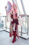 boots braid choker cosplay garter_straps keito kimono obi original pink_eyes pink_hair thighhighs twintails rating:Safe score:1 user:pixymisa