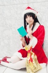 akiyama_mio cosplay k-on! pantyhose santa_costume stocking_cap white_legwear yuushi rating:Safe score:0 user:pixymisa