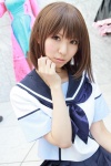 anegasaki_nene blouse cosplay love_plus pleated_skirt rinami sailor_uniform scarf school_uniform skirt rating:Safe score:0 user:pixymisa