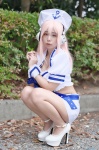 atori_himeko cosplay cropped_jacket croptop headphones miniskirt nitro_super_sonic pink_hair sailor_uniform school_uniform skirt super_soniko rating:Safe score:2 user:nil!