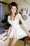 apron bra costume hair_clips kitchen maid maid_uniform polka_dots seto_saki rating:Safe score:1 user:nil!