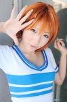 cosplay nami_(one_piece) one_piece orange_hair shiriru tshirt rating:Safe score:0 user:nil!