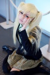 axis_powers_hetalia blonde_hair cosplay glasses nakamura_yuuta nyotalia skirt tie united_kingdom rating:Safe score:0 user:Log