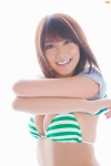 bikini_top cleavage hara_mikie shirt_lift striped swimsuit tshirt rating:Safe score:1 user:nil!