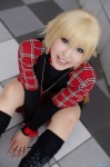 belts blonde_hair boots cosplay moeka plaid rin_(togainu_no_chi) shorts togainu_no_chi rating:Safe score:1 user:nil!