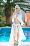 bikini_bottom blouse cosplay original skirt swimsuit tometo_kamu tubetop white_hair rating:Safe score:6 user:pixymisa