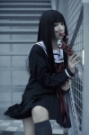 berries cosplay enma_ai jigoku_shoujo miniskirt pleated_skirt rorikon sailor_uniform school_uniform skirt rating:Safe score:0 user:nil!