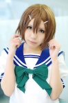baka_to_test_to_shoukanjuu cosplay crossplay hair_clips kinoshita_hideyoshi sailor_uniform school_uniform yosugara_touru rating:Safe score:1 user:nil!