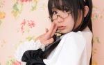 apron chiyoko_3 chocoball cosplay dress glasses hairband maid maid_uniform original rating:Safe score:1 user:nil!