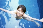bikini cleavage colour_field hata_mizuho pool side_ponytail side-tie_bikini swimsuit wet rating:Safe score:1 user:nil!