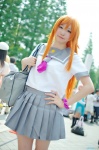 bookbag cosplay kousaka_kirino orange_hair ore_no_imouto_ga_konna_ni_kawaii_wake_ga_nai pleated_skirt sailor_uniform school_uniform skirt yuni rating:Safe score:0 user:nil!