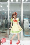bowtie cosplay crinoline dress hagiwara_yukiho hairbow idolmaster maitako rating:Safe score:1 user:pixymisa