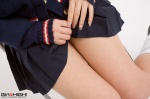 cardigan costume girlz_high loose_socks miniskirt murakami_airi pleated_skirt school_uniform skirt skirt_lift socks rating:Safe score:0 user:nil!