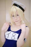 beret blonde_hair cosplay glasses i-8_(kantai_collection) kantai_collection myumyu one-piece_swimsuit swimsuit twintails rating:Safe score:1 user:nil!