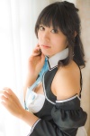 apron cosplay detached_sleeves dream_c_club futaba_riho mizutama ribbon_tie waitress waitress_uniform rating:Safe score:0 user:pixymisa