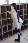 blazer blouse cosplay gokou_ruri kneesocks mashiro_yuki moshimo_kuroneko_ga_ore_no_kanojo_dattara... ore_no_imouto_ga_konna_ni_kawaii_wake_ga_nai pleated_skirt purple_hair school_uniform skirt rating:Safe score:1 user:nil!