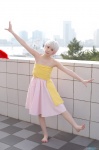 barefoot cosplay dress guu jungle_wa_itsumo_hale_nochi_guu kumo pink_hair rating:Safe score:0 user:nil!