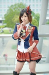 akb48 blouse boots cosplay endou_sora hairbow jacket kneesocks maeda_atsuko_(cosplay) miniskirt skirt vest rating:Safe score:1 user:nil!