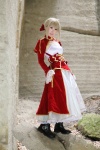 blonde_hair boots braid cosplay dress fate/series fate/stay_night kamui_arisa red_moon saber rating:Safe score:0 user:nil!