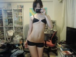 bikini_top camera cleavage iiniku_ushijima self-shot shorts swimsuit underboob rating:Questionable score:6 user:nil!