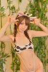 animal_ears cosplay hairband horns monokini nagisa_mamono one-piece_swimsuit original sling_bikini swimsuit twin_braids vol._5_cow-san rating:Safe score:0 user:nil!