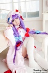 bed cosplay dress hat patchouli_knowledge purple_hair robe saku sweet_garden thighhighs touhou zettai_ryouiki rating:Safe score:1 user:nil!