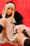 cosplay dress hairband kneehighs kotori mercury_lampe rozen_maiden suigintou white_hair rating:Safe score:3 user:nil!